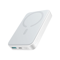Joyroom JR-W020 20 W 10000 mAh MagSafe Powerbank + USB-C – USB-C 0,25 m Kabel – Weiß